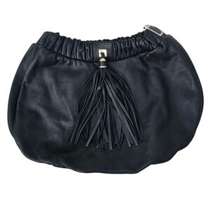 Anya Hindmarch Black Leather Clutch